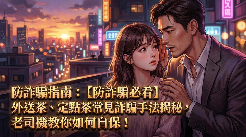 防詐騙指南：【防詐騙必看】外送茶、定點茶常見詐騙手法揭秘，老司機教你如何自保！