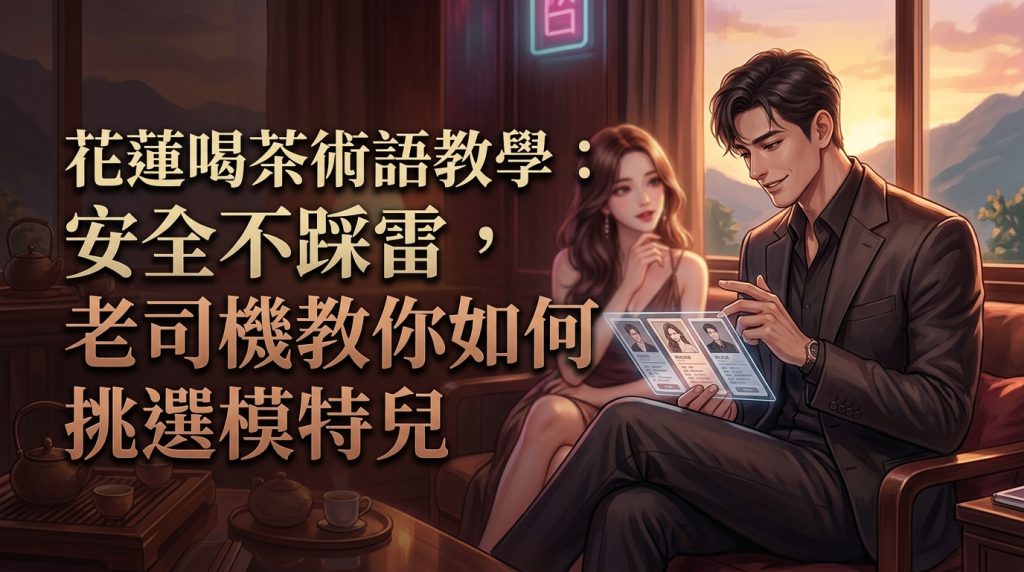 花蓮喝茶術語教學：安全不踩雷，老司機教你如何挑選模特兒