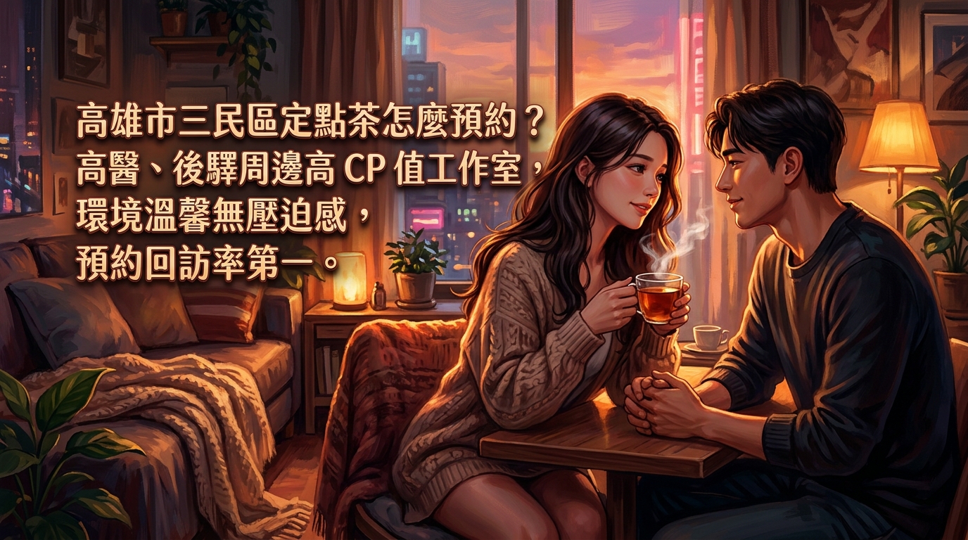 高雄市三民區定點茶怎麼預約？ 高醫、後驛周邊高 CP 值工作室，環境溫馨無壓迫感，預約回訪率第一。