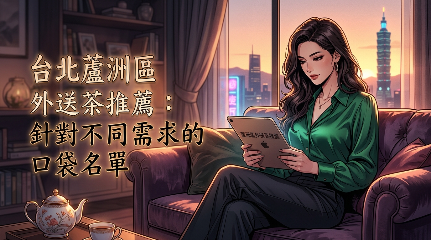 台北蘆洲區外送茶推薦：針對不同需求的口袋名單