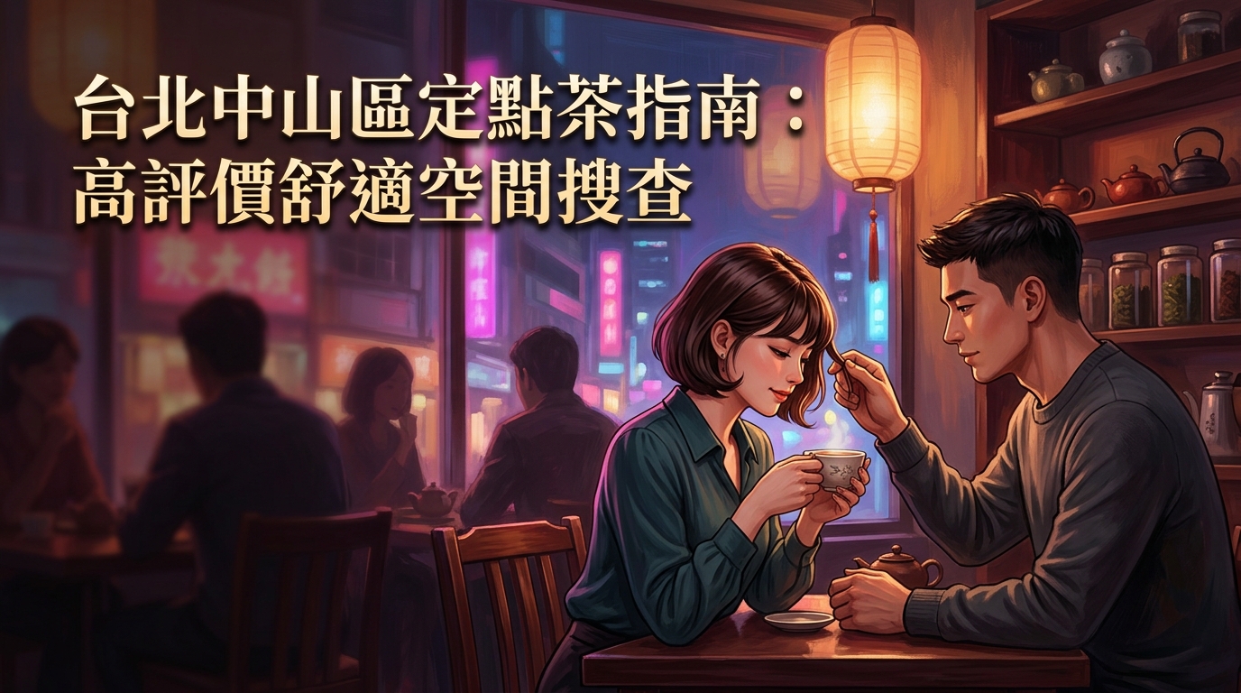 台北中山區定點茶指南：高評價舒適空間搜查